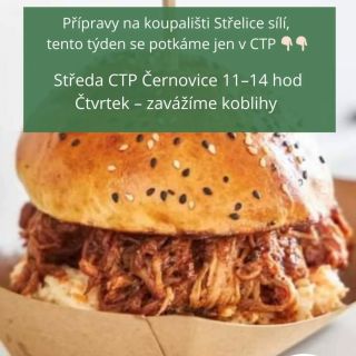 Reposted from @coucoupastrami Tento týden se vidíme pouze ve středu 📍CTP Černovice u Thermo Fisher😉 ⏰ Středa | 11–14 hod...